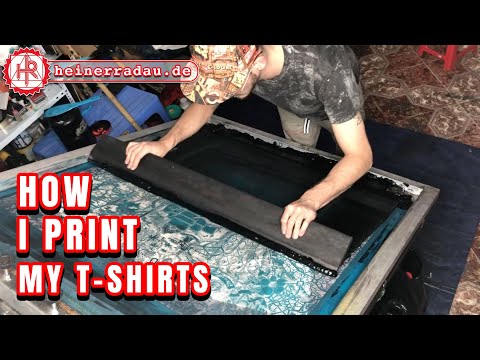 Handmade All Over Print T-Shirt Production Process | HEINER RADAU
