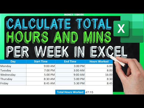 How to Calculate Total Hours and Minutes Worked in a Week in Excel