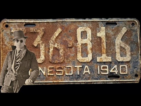 Restoring a Rusty 1940 Minnesota License Plate to Its Original Glory