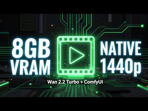 Native 1440p AI Video on an 8GB Laptop? Wan 2 2 Turbo + Free ComfyUI Workflow