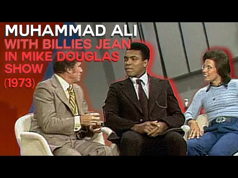 Muhammad Ali With Billie Jean King on Mike Douglas Show. (1973)