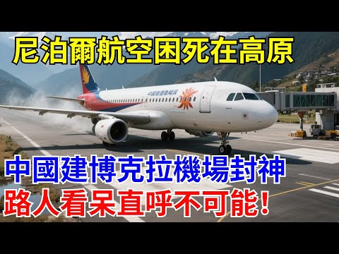 尼泊爾航空困死在高原？ 中國建博克拉機場封神！ 南亞首條抗側風跑道，路人看呆直呼不可能！#大國工程#基建狂魔#中國科技