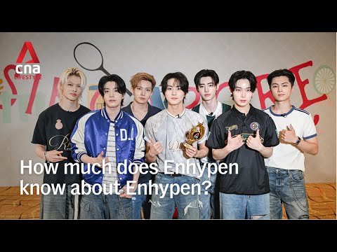 K-pop group Enhypen plays a game to find out how much the members know about their band