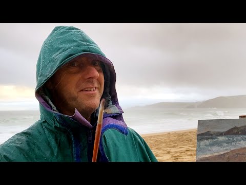 Plein Air Painting in Oils - Praa Sands Cornwall