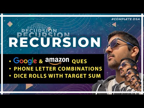 Recursion Google, Amazon Questions: Dice Throw & Letter Combinations of a Phone Number