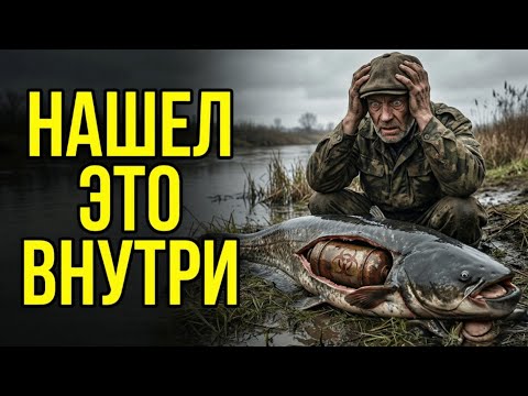 Мужик Поймал Сома На Пятьдесят Кило, А Внутри Была Военная Капсула