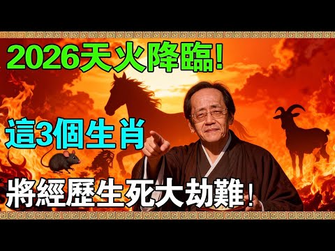 根據倪海廈《天紀》推算：2026年這3個生肖的人，將會經歷這幾個劫難！#倪海廈 #天幹地支 #人生轉運  #流年運勢 #易經 #國學智慧