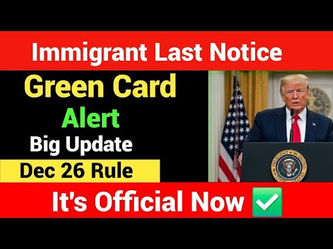 🚨 ALERT! U.S. Green Card Travel Rules Change Dec 26 – What Every Immigrant Needs to Know