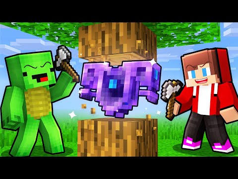 JJ and Mikey Can Mine IMMORTAL Items - Minecraft Maizen
