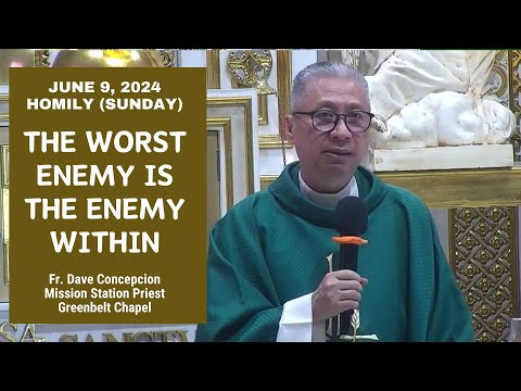THE WORST ENEMY IS THE ENEMY WITHIN - Homily by Fr. Dave Concepcion on June 9, 2024