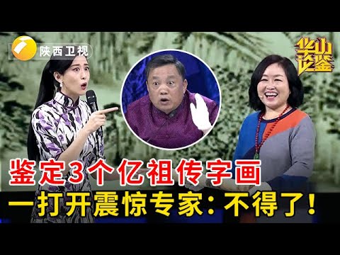 大姐穿金戴银来历不凡，鉴定祖传字画，一打开震惊专家：不得了！3个亿！【华山论鉴】