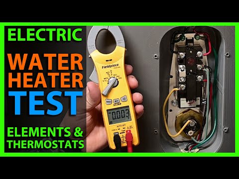 How To Check Electric Water Heater Elements & Thermostats With Power On & Off