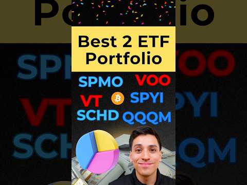Best 2 ETF Portfolio combos with a 0% fund overlap for long-term investing #etfinvesting #etf #etfs