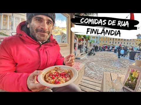 PROVANDO COMIDAS DE RUA DA FINLÂNDIA