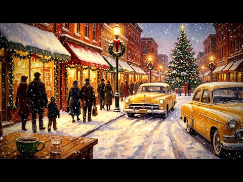 Merry Little Jazz Christmas ☕ Cozy 1950s Café | Christmas Jazz & Frank Sinatra Style Warmth