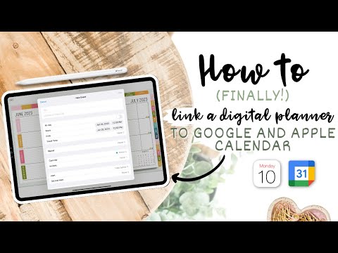 How to Link a Digital Planner to Google & Apple Calendar (FINALLY!) 🙌🖊