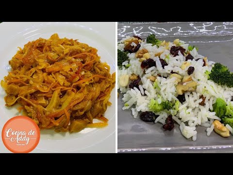 Almuerzo/Cena SIN CARNE Menú Diario Fácil, económico y rendidor. A comer Rico y Sano|Cocina de Addy