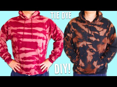 How to Bleach Tie Dye Clothes in 3 Different Styles!