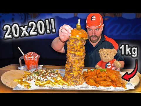 "Is This Even Possible?" | Varsity's 20x20 Burger Stack Challenge in Perth, Western Australia!!