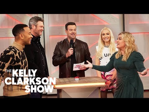 Blake Shelton, Gwen Stefani, John Legend And Kelly Guess Famous Celebrity Voices