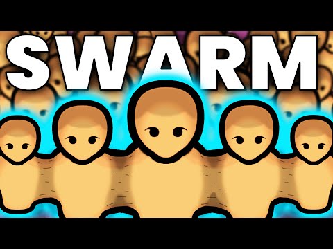 Swarming Rimworld With an Exponentially Growing Colony