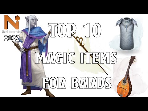 Top 10 Magic Items For Bards in D&D 5e! | Nerd Immersion
