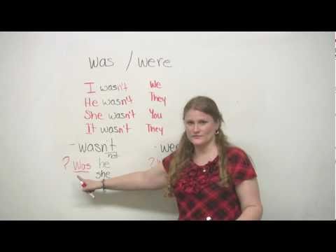 Basic English Grammar - "Was" and "Were"
