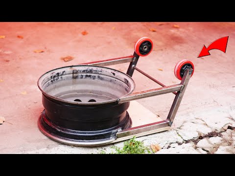 Unique idea from a old wheel rim! Why hasn't anyone done this before?