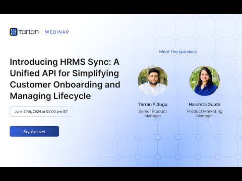 Webinar: Introducing HRMS Sync: A Unified API for Simplifying Customer Onboarding