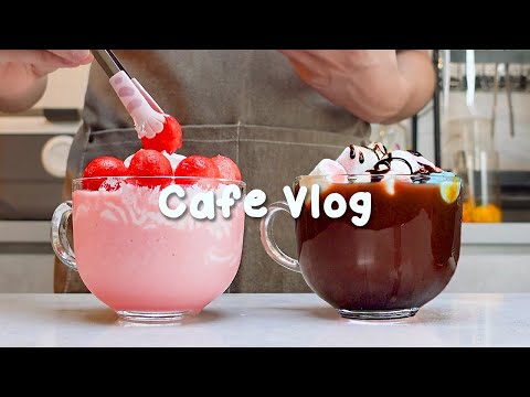 ❄️눈오는 날에 딱 맞는 음료🤍지치고 힘들 땐 음료 ASMR로 힐링해요/카페 브이로그/Cafe Vlog/ASMR/Tasty Coffee
