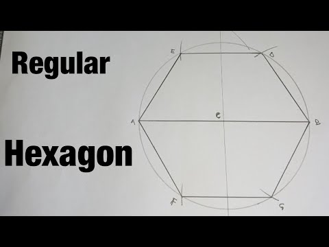 How To Construct A Regular Hexagon Given Its Diameter.