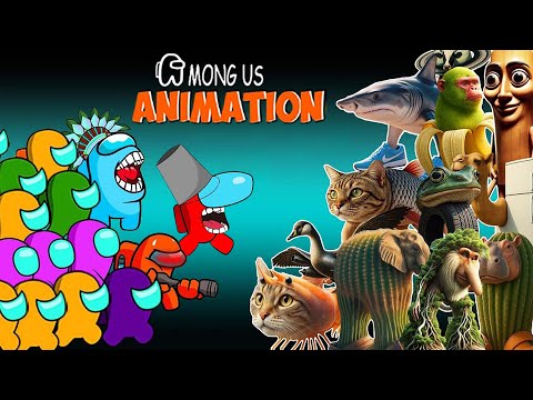 Among Us Vs. Top 100 Animals ITALIAN BRAINROT | Among Us Funny Animation