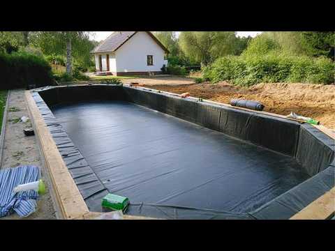 Man Builds Amazing SWIMMING POOL in His Backyard | Start to Finish by @RLC Maker