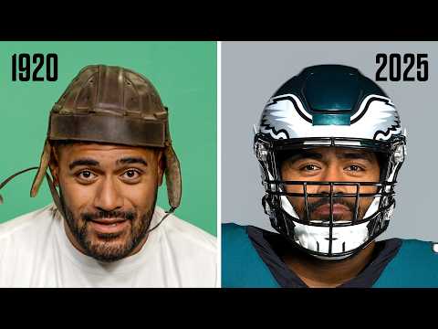 Eagles React to 100-Year-Old NFL Equipment