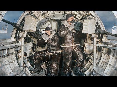 B-17 Flying Fortress Over Germany: The 1943 Bremen Raid  (Restored Footage)