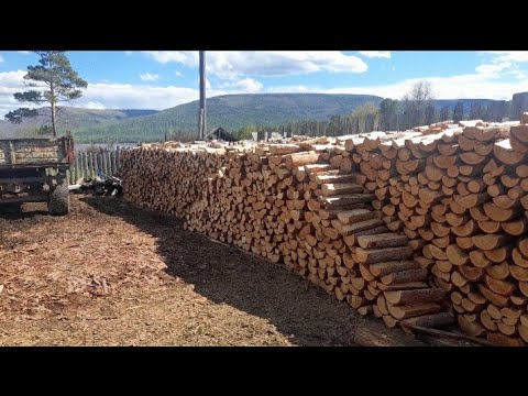 Заготовка дров на зиму в Якутии Село Дабан