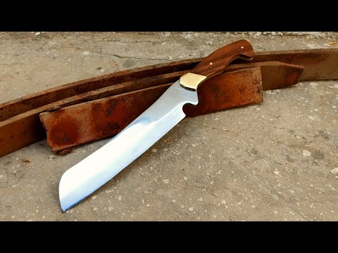 Creating a Chopper knife from a truck leaf spring