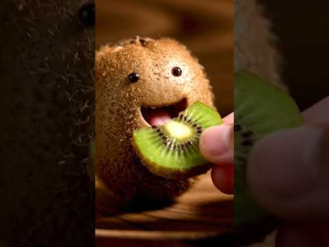 π₯ The Kiwi That Canβt Resistβ¦ Kiwi! | Cutest Fruit Ever Eats a Slice of Itself πβ¨