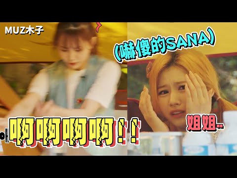 【TWICE】原本淡定的子瑜看到假蛇後的反應!? SANA被蜜蜂被嚇傻 大姐娜璉卻趕緊落跑｜療癒露營EP2