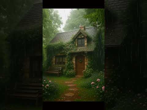 Cottage in Rain, Cozy Cottage, Dreamy Rural Homes #shorts #shortvideo #viral