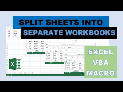 Split Sheets Into Workbooks Excel VBA Macro