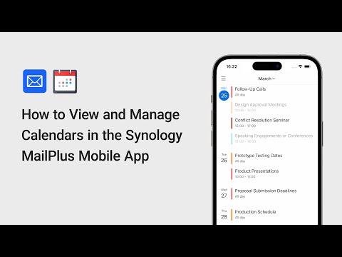 How to View and Manage Calendars in the Synology MailPlus Mobile App | Synology