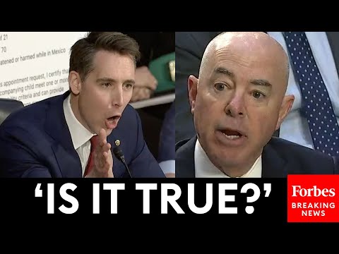 JUST IN: Josh Hawley Explodes At Mayorkas Over App He Says Helps Illegal Immigrants Enter US