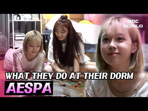 [C.C] Let's look around Aespa's dorm💕 What they do at their free time? #aespa