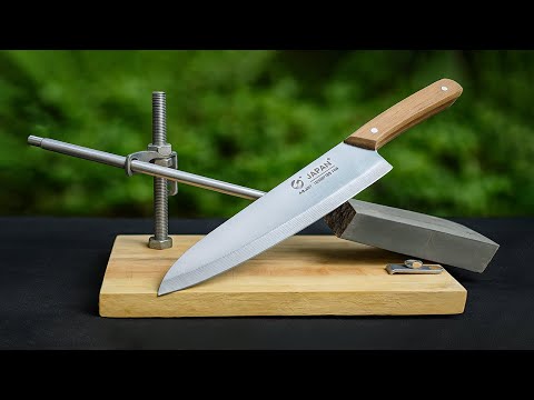 Knife like razor sharp in 1 minute! Best knife sharpener every home needs