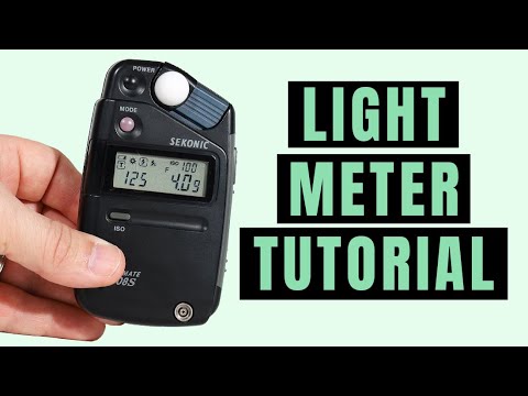 Studio Lighting - How to use a Light/Flash Meter - 2:1 ratio lighting