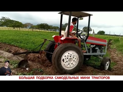БОЛЬШАЯ ПОДБОРКА САМОДЕЛЬНЫХ МИНИ ТРАКТОРОВ РАЗНЫХ СТРАН / SELECTION OF HOMEMADE MINI TRACTORS