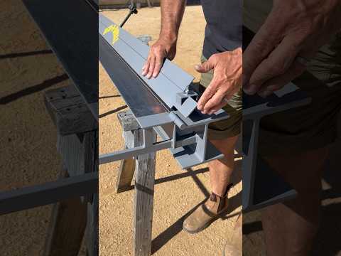Made a DIY #sheetmetal brake for the truck camper project! #metalbender #sheetmetalfabrication