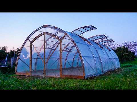 Building a Wooden Arches Greenhouse