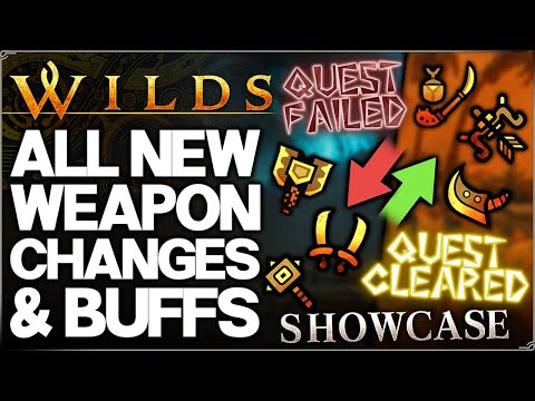 Monster Hunter Wilds - ALL Confirmed Weapon Changes, Buffs & Nerfs Coming - Beta Comparison & Guide!